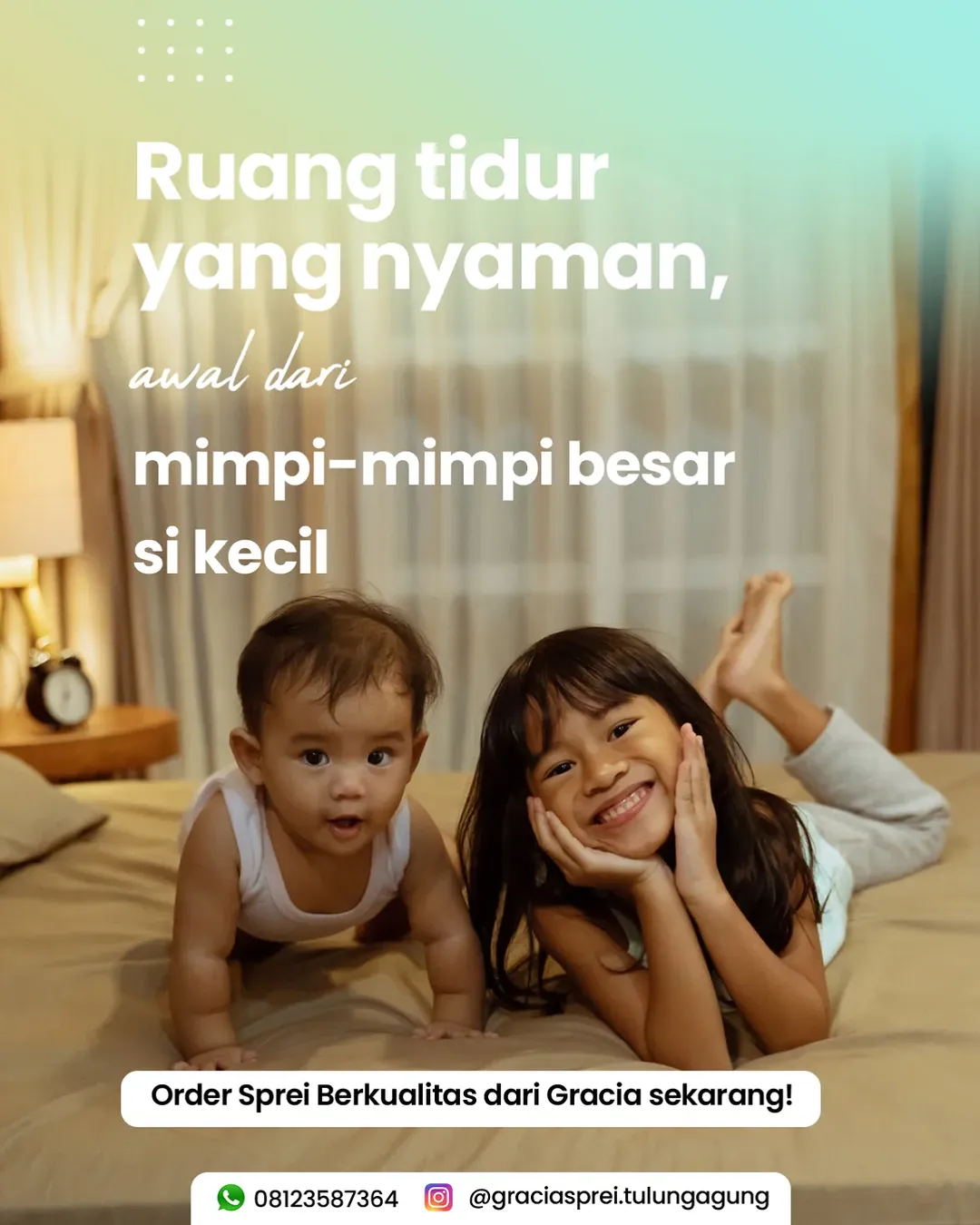 <p>Ruang tidur yang nyaman anda bisa awali dari mi